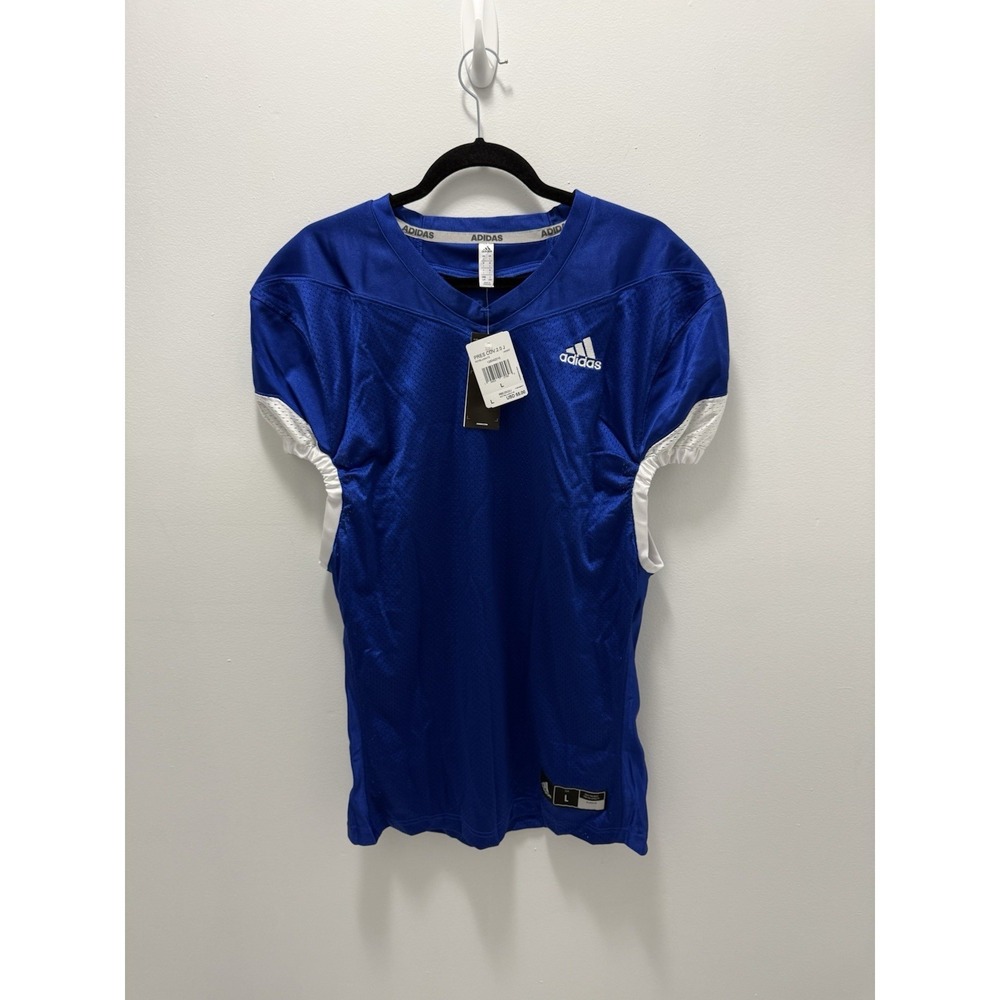 Adidas Press Coverage 2.0 Football Practice Jersey Men's Size‎ L Blue NWT